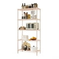 thumbnail image 2 of Ktaxon 5-Tier Wire Shelving Unit, Steel Storage Rack for Garage Office Kitchen Pink, 30" W x 14" D x 60" H, 2 of 9