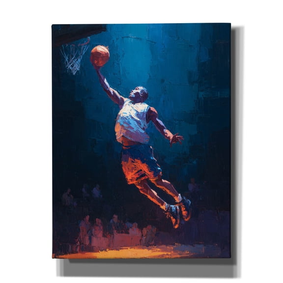 Epic Graffiti 'Basketball Legend 4' by Ann Klee Canvas Wall Art, 26" x 34"