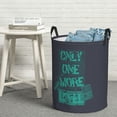 thumbnail image 4 of ZICANCN Laundry Basket Organizer, Game Mode Slogan Print Gray Collapsible Hamper for Bathroom Bedroom Laundry Room, Small Size, 4 of 7