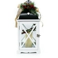thumbnail image 6 of Fraser Hill Farm Tartan Christmas 5-Piece Decorating Kit: Frosted Wreath, Lightly Frosted Tree, Pre-Lit Lantern, Sleigh, and Gift Box, 6 of 9