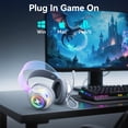 thumbnail image 3 of VEATOOL G5 Wired USB Gaming Headset,7.1 Surround Sound Gaming Headphones,Vibrant RGB - Game/Chat Balance, Over Ear Headphones with Noise Canceling Mic for PC, PS5/PS4, Laptop, Mac, 3 of 7