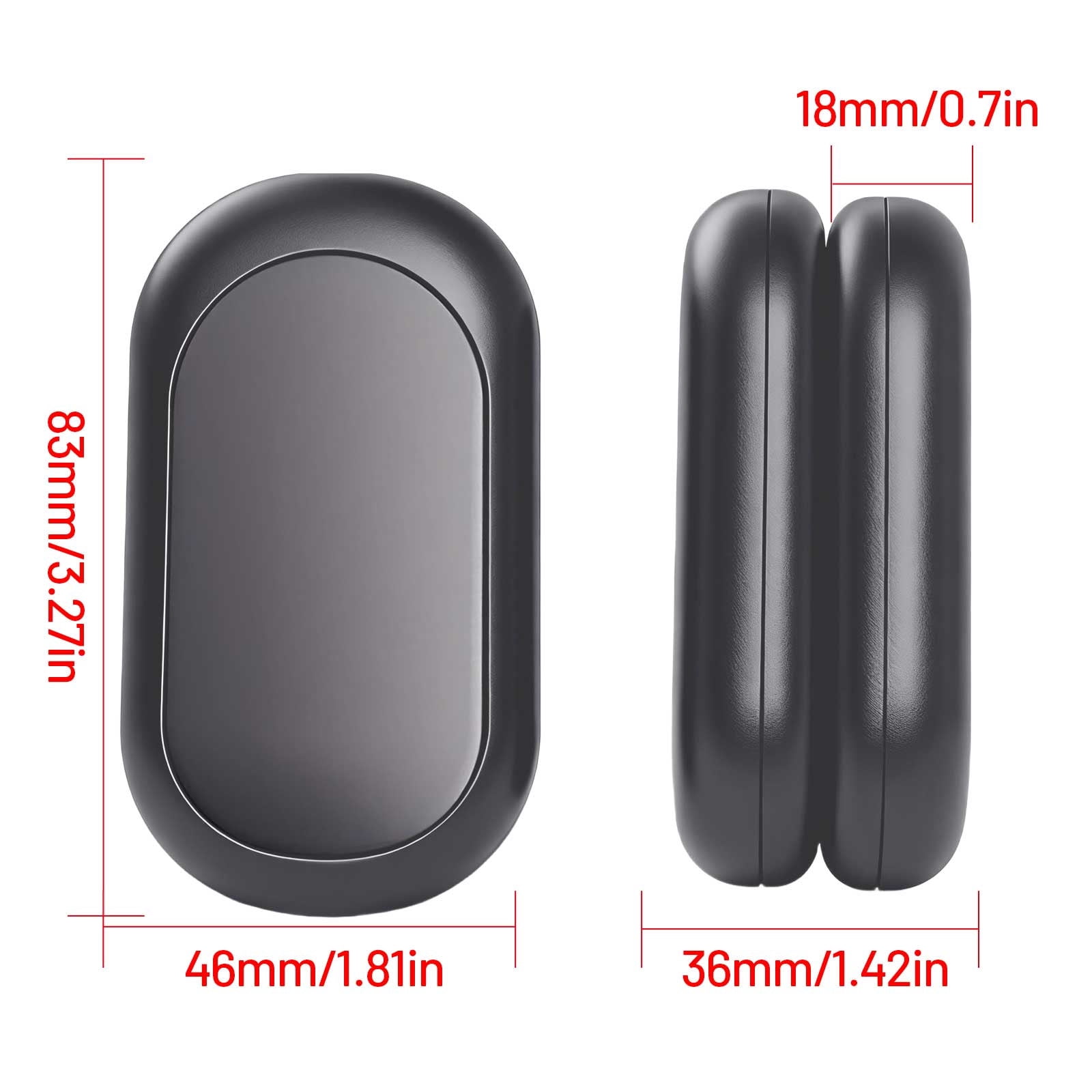 Lunxisen 2 Pcs Hand Warmers Rechargeable, Reusable Portable Magnetic Pocket Heater,Hand Warmer, Suitable for Men and Women, Outdoor, Golf, Hunting, Camping Accessories