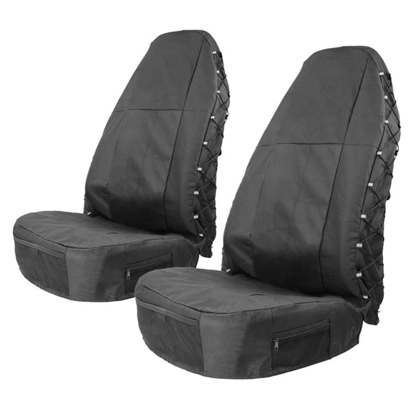 Funda de asiento de coche TIROL impermeable para asiento delantero con respaldo alto (paquete de 2)