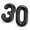 Black, variant on stcellnmex 40 Inch Number 30 Balloons Jumbo Foil Giant Number 30 Balloons for 30th Birthday Party Decorations Anniversary Event Black