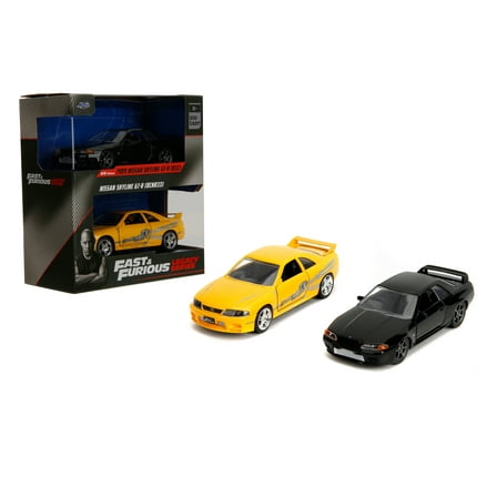 Jada Fast & Furious 1:32 Die-Cast Twin Pack - 1989 & 1995 Nissan Skyline GT-R Play Vehicles