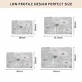 thumbnail image 5 of White Green Dandelion Door Mat Indoor Outdoor, Grey Floral Leaves Non Slip Welcome Mat with Rubber Backing, Absorbent Fabric Front Door Mats Entryway Rug for Home Patio Entrance 24"x36", 5 of 9
