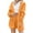 Orange 2 piece outfits for women, variant on Usmixi Pajama Set for Women Fuzzy Plush Sleepwear Sets for Women Cozy Fleece Pajamas 3 Piece Outfits Casual Solid Fluffy Sherpa Coat Tank and Shorts Suit Homewear Lounge Sets Under $10