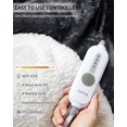 thumbnail image 3 of Eastvita Safe 84x90-Inch Heated Throw Blanket/Velvet Soft/Fast Heating/4 Heat Levels/4H Auto Off/Machine Washable/Overheat Protection/Gray, 3 of 9
