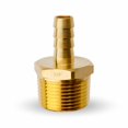 thumbnail image 1 of MAACFLOW Latón 3/4"" Macho NPT a 3/8"" Manguera ID Barb Manguera Adaptador Conector (Paquete de 1), 1 of 5