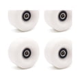 thumbnail image 1 of 4 Pcs de Remplacement de Roues de Patin Accessoires Modifiés Patins à Roulettes Épais avec Roulements Accessoire de Sport Blanc, 1 of 9