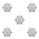 thumbnail image 2 of Yuarrent 12 piezas Hotel al aire libre Navidad copo de nieve decoración Navidad sala de estar colgante decoración vacaciones festival banquete Type2 NO2, 2 of 6