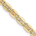 thumbnail image 1 of Quality Gold PVL080-24 14K Tri-Color 3.8 mm Gold Pav 24 in. Valentino Chain, 1 of 1