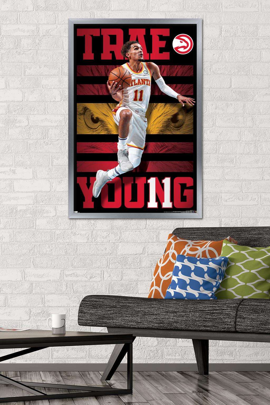 NBA Atlanta Hawks Trae Young 20 Wall Poster, 22.375