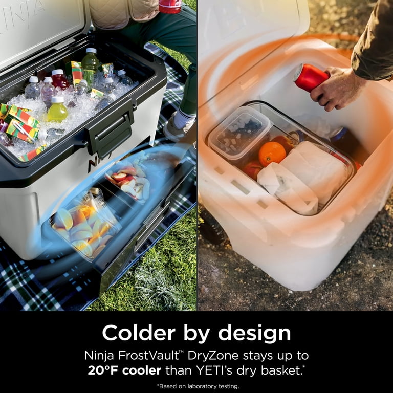 Ninja FrostVault 50-Qt Hard Cooler with Cold Dry Zone, Integrated