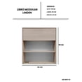 thumbnail image 5 of Librero Modular con Puerta, Estante Organizador Multifuncional, Mueble Minimalista con Almacenamiento Oculto para Sala, Oficina y Recámara., 5 of 5