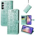 thumbnail image 1 of Funda Cartera FOXDOCK para Samsung Galaxy A55 5G , Flip PU con Relieve de Gatos y Perros, Tarjetero y Soporte, 1 of 6