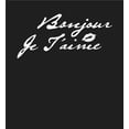 thumbnail image 4 of Bonjour Je T'aime Crew Neck Long Sleeve Adult Tee
-Medium-Black, 4 of 4
