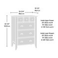 thumbnail image 3 of Sauder Shoal Creek 4 Drawer Chest, Soft White, 411197, 3 of 3