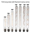 thumbnail image 1 of Lámpara de filamento de tungsteno tipo tubo de bombilla T30, fuente de luz LED, lámpara de filamento retro, 2W3W4W5W6W7W8W E27, 1 of 5