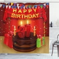 thumbnail image 1 of Ambesonne Colorful Shower Curtain, Cake Balloons, 69"Wx84"L, Multicolor, 1 of 3