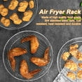thumbnail image 2 of Shoreew Universal Air Fryer Rack Rustproof Dishwasher Safe Stackable Three Layer Air Fryer Rack Stainless Steel Dehydrator Rack, 2 of 7