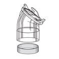 thumbnail image 2 of Thetford Sewer Hose Connector 70407 For Connecting Sewer Hose to RV; 45 Degree Angled Adapter; 3 Inch; Clear; With O-Ring, 2 of 3