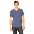 thumbnail image 1 of Bella Canvas Mens Jersey V-Neck Tee, S, Heather Navy, 1 of 3