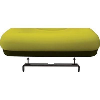 Seat Pivot - New Grey HIGH BACK SEAT w/ Pivot Rod Bracket for John Deere Bunker & Field Rake by The ROP Shop