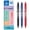 Black, Blue, Red, variant on Pilot FriXion Clicker Fine Erasable Rollerball Pen - Retractable 0.7mm Nib - Wallet Pack of 3 - Black Ink