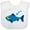 AA-White, variant on Inktastic Fishing Blue Fish Boys or Girls Baby Bib