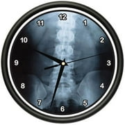 DIGITAL X-RAY Wall Clock medicine doctor x ray bones testing surgeon gag gift