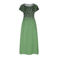 thumbnail image 3 of Robe pour Femmes, Robe d'Été en Coton et Lin Bohème Décontractée Mode Sans Manches Tenue de Vacances, 3 of 5
