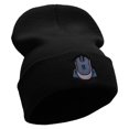 thumbnail image 4 of Gamer Mouse Embroidered 12 Inch Long Knitted Beanie - Black OSFM, 4 of 5