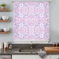 thumbnail image 5 of Pink Blue Floral Sheer Curtains 72 Inches Long, Vintage Pastoral Botanical Leaves Light Filering Curtains, Breathable Simi Curtain Privacy Drapes for Living Room Bedroom Lightweight Window Treatment, 5 of 9