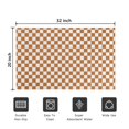 thumbnail image 5 of Orange and White Checkerboard Pattern Door Rugs,Washable Non Slip Door Mats Indoor,Decorative Door Mats,Entry Mat Indoor for Entrance,Bedroom,Kitchen,Bathroom,20"x32", 5 of 6