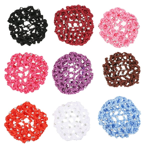 Weiweiguan 9 Pcs Chignon Créatif pour Femmes et Filles avec Strass