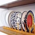 thumbnail image 3 of Estantes de exhibición de bambú y madera para la cocina del hogar, cuencos, platos, platos y rejillas de drenaje, Rejilla para platos de madera, Madera, 3 of 5
