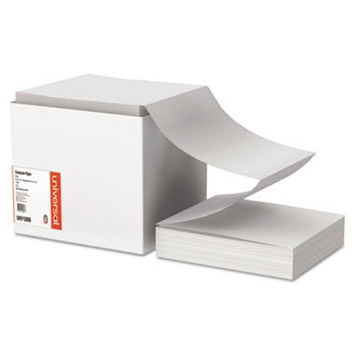 UNIVERSAL Computer Paper 15lb 9-1/2 x 11 Letter Trim Perforations White 3300 Sheets 15806
