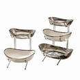 thumbnail image 4 of Premium Multi-Layer Ceramic Fruit Tray with Electroplated Silver & White Finish – 3-Tier Yuanbao Design for Versatile Use: Fruits, Candies, Nuts | Export-Quality, Elegant Home Decor & Party Serving, 4 of 6