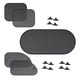 thumbnail image 5 of Parasol para ventana de coche con ventosas para proteger a los pasajeros 5 piezas mixtas, 5 of 7