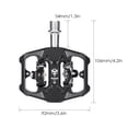 thumbnail image 4 of Double-sided Clip Pedals MTB Pedals Cycling Pedals with Cleats Replacement For SPD Mountain Pedal System, 4 of 7