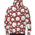 thumbnail image 7 of Haiem Cute Baseball Patterned Men's Hoodie with Kangaroo Pocket - Ideal Pullover Sweatshirt for Daily Wear, Travel, and Home-XX-Large, 7 of 7