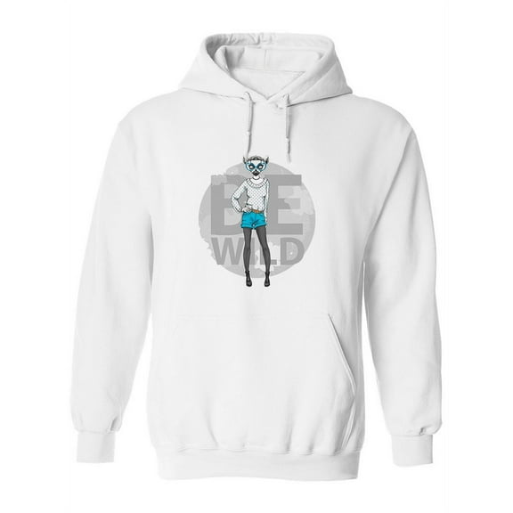 Fashion Lemur Hoodie Women -Image by Shutterstock, Female x-Large