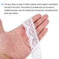 thumbnail image 4 of Unique Bargains Lace Ribbon 30 Yards 1.2 Inch Cotton Lace Trim for Craft,Gift Wrappers,Headbands,White Style 11, 4 of 5
