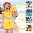 thumbnail image 4 of Marendyee Girls Bikinis Two Piece Belle Princess Swimsuit Set Toddle Kids Ruffles Bathing Suit Role Play Swimwear 100 cm 2-3 Years, 4 of 17