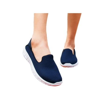 

LUXUR Women s Lightweight Sneakers Slip On Loafers Shoes Comfort Casual Shoes Outdoor