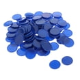 thumbnail image 2 of Juego de 100 Fichas de Póquer Azul Sunnimix Fichas de Bingo, 2 of 8