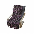 thumbnail image 4 of Orchids Soft Flannel Fleece Throw Blanket, Retro Wild Flowers Surreal Paradise Petals Classic Motif Vintage Print, Cozy Plush for Indoor and Outdoor Use, 50" x 60", Black Coral and Pink, by Ambesonne, 4 of 6