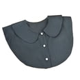 thumbnail image 1 of Cuello falso desmontable Alt Ropa Dickey suéter blusa media camisas para trajes de negocios ropa accesorios de ropa Black 2 Pack Eigraketly AP008266-06B, 1 of 5