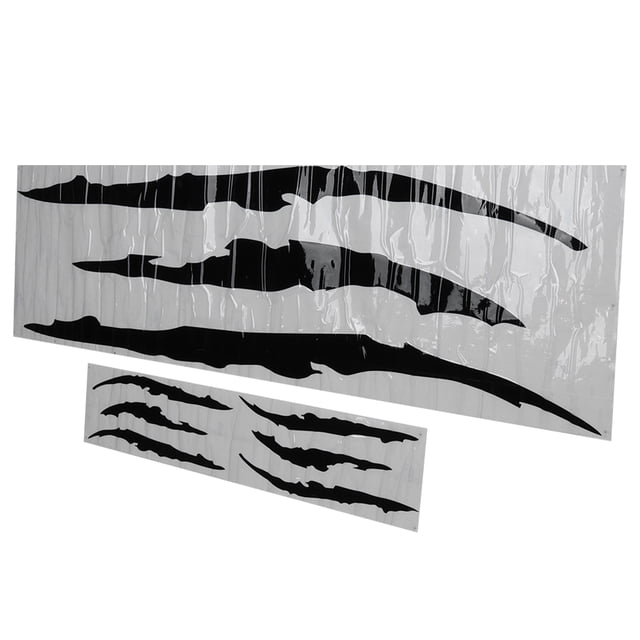 Car Body Sticker, Car Scratch Decal Waterproof PVC Easy Operation For Decoration Black